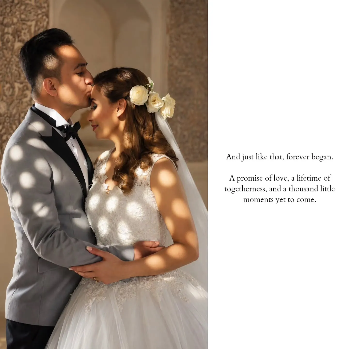 Right Here, Always — White Wedding · Garden Ceremony